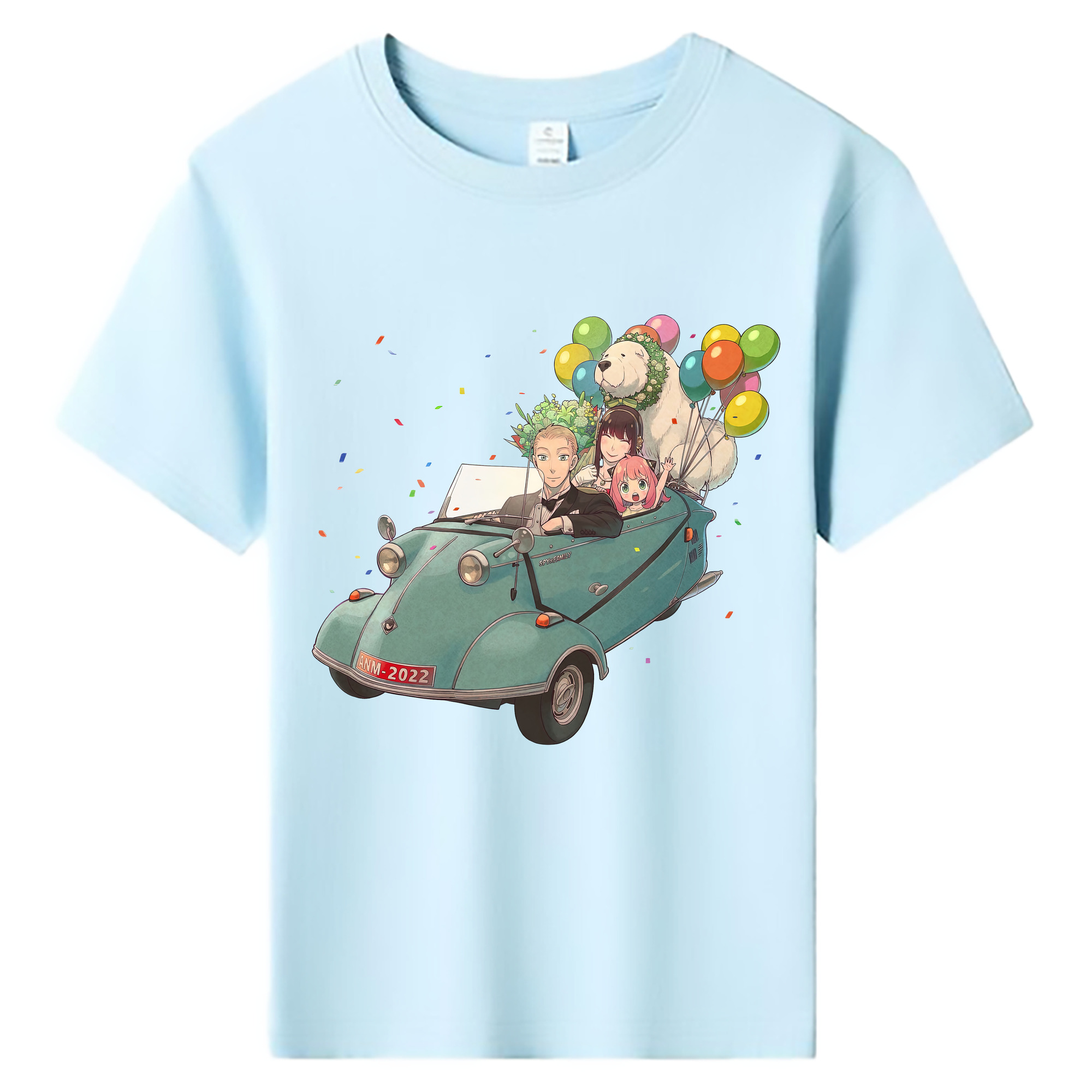 （画像用） SPY×FAMILY间谍家家酒 綿100％キッズTシャツ（フロントプリント）
